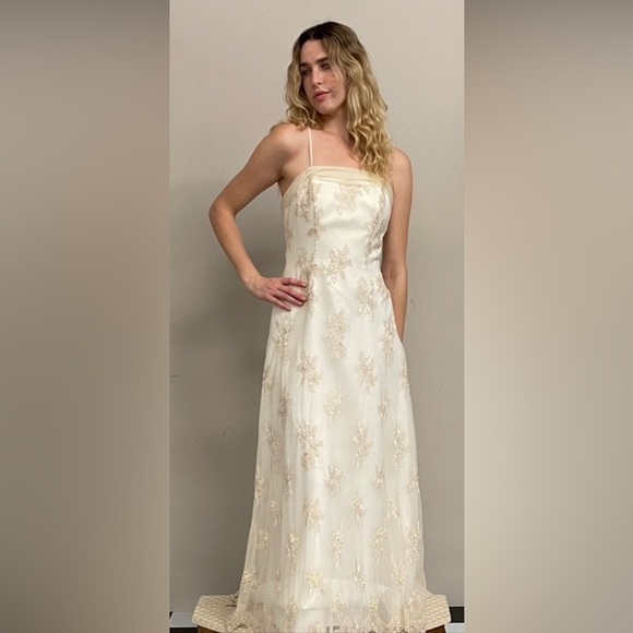 Champagne Wedding Dress - Picture 1 of 10